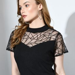 IUGA Yoke Self Design High Neck Top-image-56