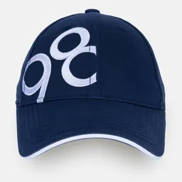 Status Quo Men Blue & White Printed Baseball Cap-image-46