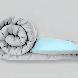 RF RELAXFEEL Grey & Blue Heavy Winter 233 GSM Single Bed Quilt-image-15