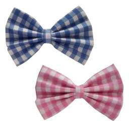 ONE on ONE Set of 2 Checked Alligator Hair Clip-4
