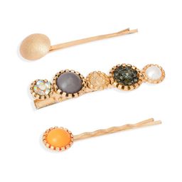 HAIR DRAMA COMPANY Girls Set of 3 Embellished Bobby Pins-image-122