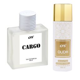 CFS Cargo Eau De Parfum & Oudh Long Lasting Deodorant -100ml+200ml-41