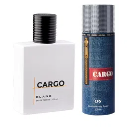 CFS Cargo Blanc Eau De Parfum & Cargo Blue Long Lasting Deodorant Combo-45