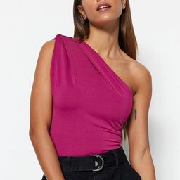 Trendyol One-Shoulder Sleeveless Bodysuit-image-17