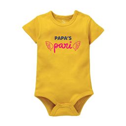 Zeezeezoo Infant Kids Papa Pari Printed Bodysuit-image-54