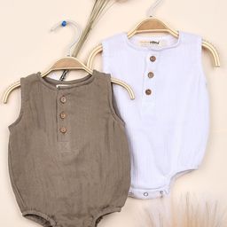 Moms Home Infants Organic Cotton Bodysuit-image-7