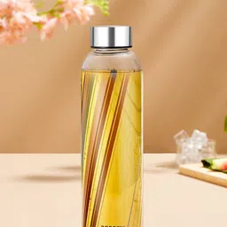 BOROSIL Artisan Prism Transparent Printed Borosilicate Glass Water Bottle 550 ml-36