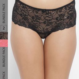 N-Gal Women Pack Of 2 Self-Design Boy Short-image-13