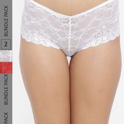 N-Gal Women Pack of 2 Self-Design Boy Short-image-15