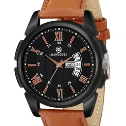 MARKQUES Men Leather Straps Analogue Multi Function Watch-11
