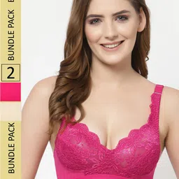 Floret Pack Of 2 Floral Non Padded Bra-image-68