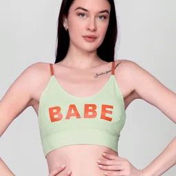 Flenzy Typography Bra Full Coverage-16