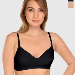 Daisy Dee Pack Of 2 Full Coverage Non Padded Cotton T-shirt Bra- All Day Comfort-picture-17