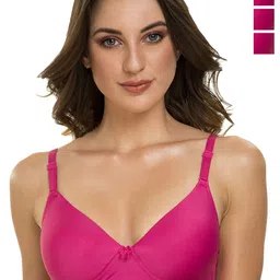 Tweens Pack Of 3 Full Coverage All Day Comfort Lightly Padded Cotton T-Shirt Bra-picture-15