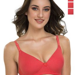 Tweens Pack Of 3 Full Coverage Lightly Padded Multiway Straps T-shirt Bra- All Day Comfort-picture-18