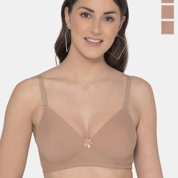 Tweens Pack Of 3 Full Coverage Lightly Padded Cotton Bra-image-100