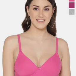 Tweens Pack Of 3 Medium Coverage All Day Comfort Lightly Padded Cotton T-Shirt Bra-12