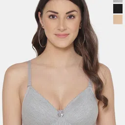 Tweens Pack Of 3 Medium Coverage All Day Comfort Lightly Padded Cotton T-Shirt Bra-53
