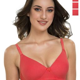Tweens Pack Of 3 Full Coverage Lightly Padded Multiway Straps T-shirt Bra- All Day Comfort-picture-11