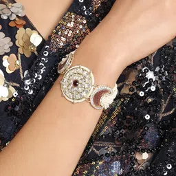 Zaveri Pearls Women Gold-Plated Kundan Studded Wraparound Bracelet-picture-38