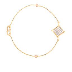 BHIMA 22K Hallmark 916 Purity Yellow Gold Squarestone Bracelet-image-26