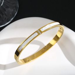 MYKI Gold Plated Cubic Zirconia Kada Bracelet-18