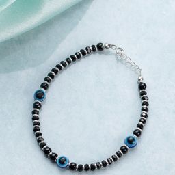 Zavya Kids Black & Blue Sterling Silver-Plated Wraparound Bracelet-image-61