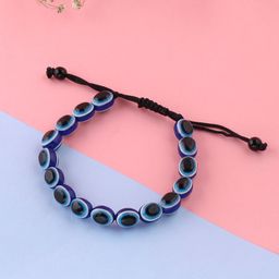 VIRAASI Women Black & Blue Evil Eye Bracelet-image-38