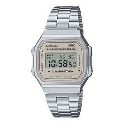 CASIO Unisex Vintage Stainless Steel Bracelet Style Straps Digital Chronograph Watch D332-31