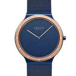 Obaku Note Lille Ocean Women Stainless Steel Bracelet Style Analogue Watch V285LESLML-picture-1