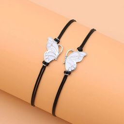 EL REGALO Unisex Pack of 2 Butterfly Bracelet-image-6