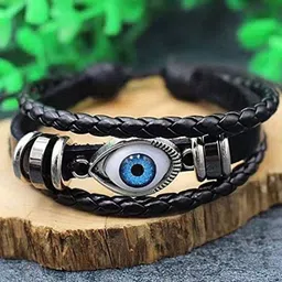 VIEN Leather Charm Bracelet-40