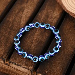 NVR Unisex Evil Eye Elasticated Bracelet-image-16