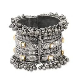 The Pari Women Silver-Plated Bangle-Style Bracelet-picture-10