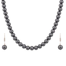 RATNAVALI JEWELS Silver-Plated Beaded Necklace Set-28