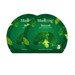 Masking Pack of 2 Broccoli Facial Sheet Masks-45