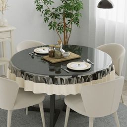 Clasiko Cream Solid Table Covers-35
