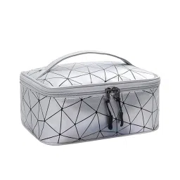 Awestuffs Travel Make Up Hanging Bag Makeup Bag Zipper Pouch For Women & Girls, Waterproof-picture-2