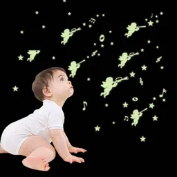 Jaamso Royals Yellow Radium Angles Self Adhesive Wall Sticker-image-10
