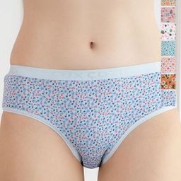 Lux Cozi Pack Of 8 Printed Pure Cotton Mid-Rise Hipster Briefs COZIHER_702_PTY_8PC-image-60