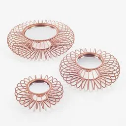 orange tree Metal Round Wall Mirror-picture-3