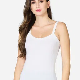 VStar Women White Solid Pure Combed Cotton Camisole-image-36