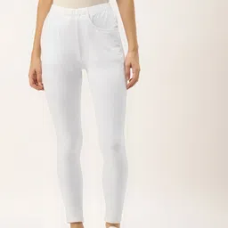 BRINNS Women White Solid Ankle-Length Leggings-picture-56