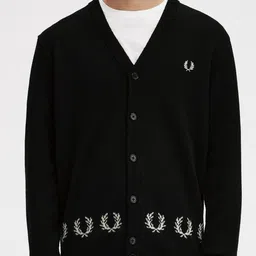Fred Perry Ribbed Cardigan Sweater-image-47