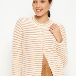 Duke Striped Acrylic Cardigan Sweater-image-95