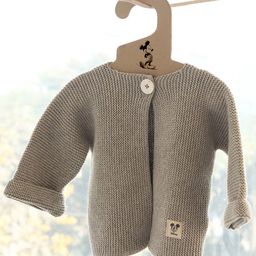 Pluchi Infants Kids Self Design Pure Cotton Cardigan Sweater-1