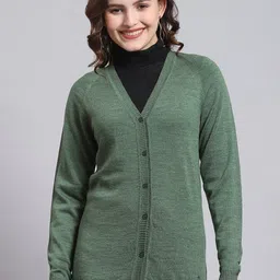 Monte Carlo V-Neck Pure Woollen Cardigan-41