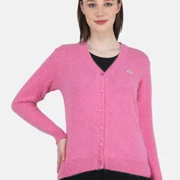 Monte Carlo Women V-Neck Wool Cardigan-21