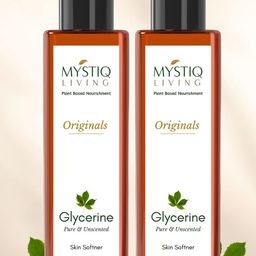 MYSTIQ LIVING Originals Set of 2 Pure & Unscented Glycerine Skin Softner - 200 ml each-24