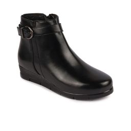 FAUSTO Women Buckle Detail Mid-Top Regular Boots-image-67